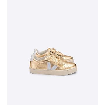 Veja ESPLAR CHROMEFREE Kids' Sneakers Gold | NZ 825ZUT